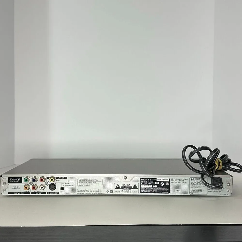 Sony DVD Player Silver DVP-NS575P/S Progressive Scan Tested/Works